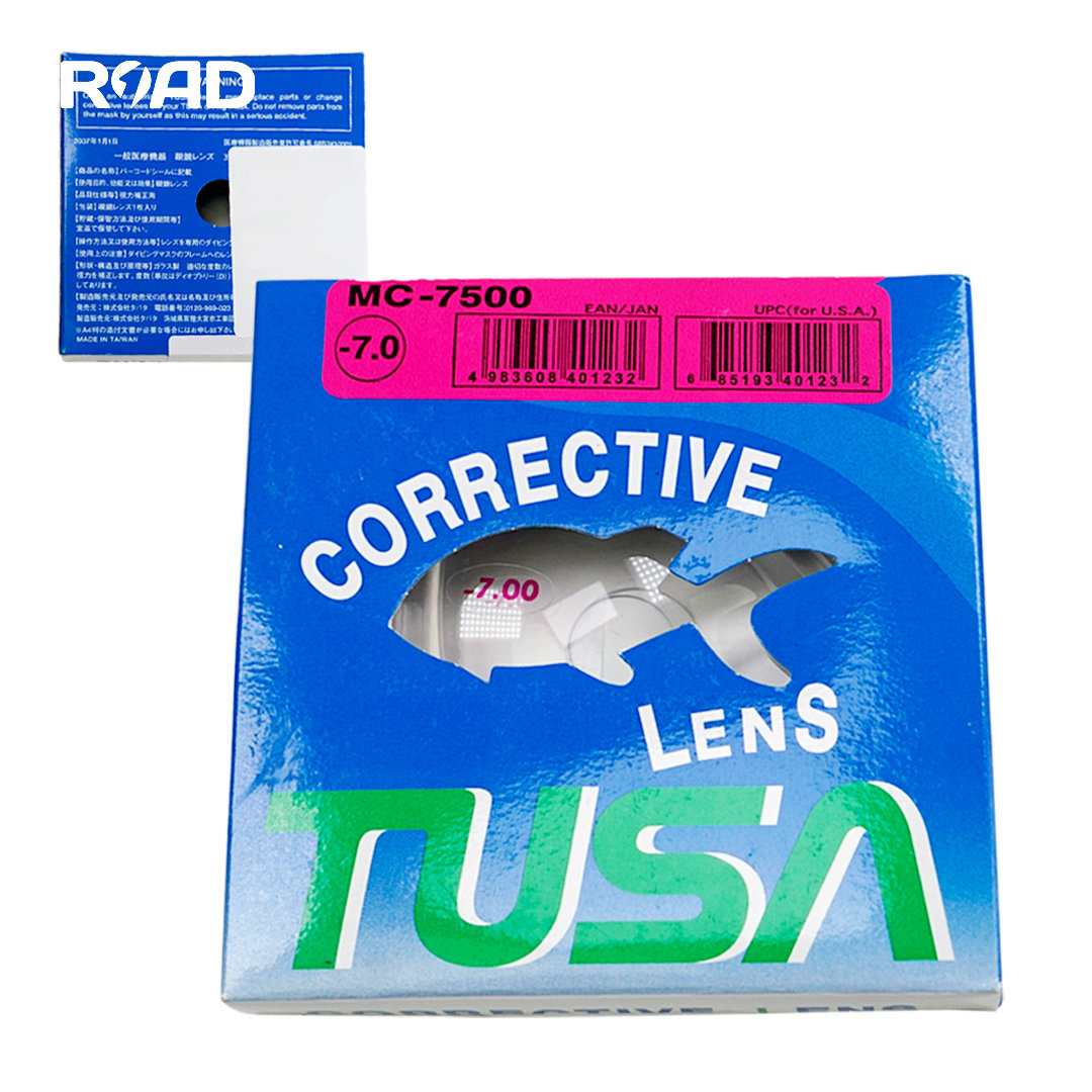 TUSA MC7500 原厂近视玻璃镜片潜水水肺面镜原装适用M27 M28 M212 - 实物图