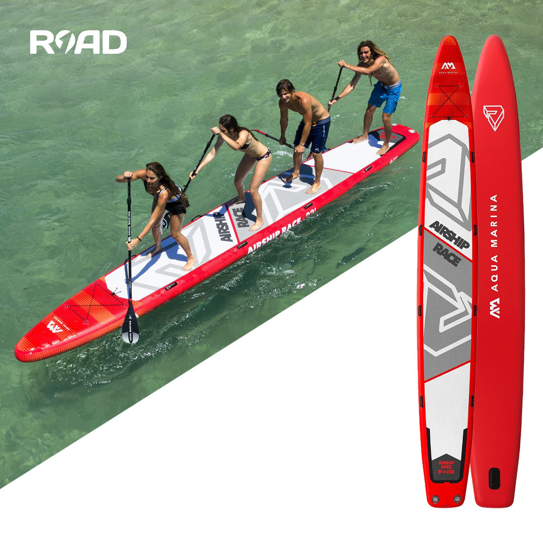 aqua marina 星舰桨板多人团体板竞速龙板充气划水冲浪板滑水乐划