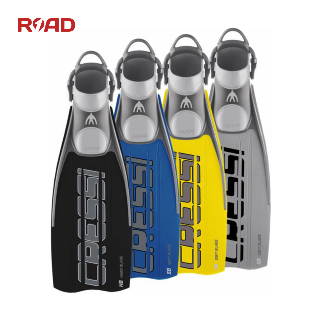 Cressi Ara EBS 专业潜水脚蹼水肺装备软硬蹼可调节弹力系带蛙鞋