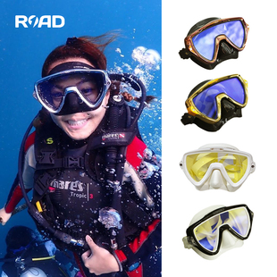 TUSA M19专业潜水面镜防UV紫外线深潜镀膜眼镜M110金角刚水肺面罩
