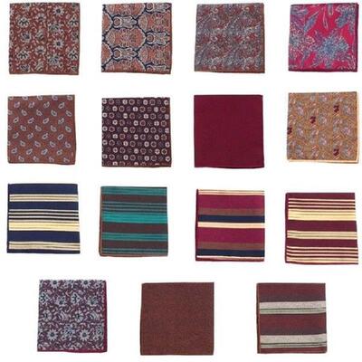 Gentleman Essential Silk Pocket Square Handkerchief for