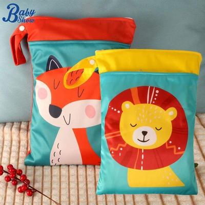 Babyshow 1PC Washable Wet Dry Bag Wetbag for Baby Diapers N0