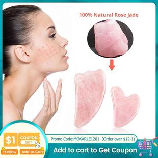 Jade Guasha for Rose Massager Quartz Board Natural Scraper