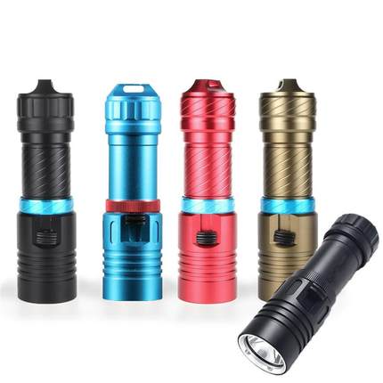 Portable strong light diving flashlight 便携强光潜水手电筒