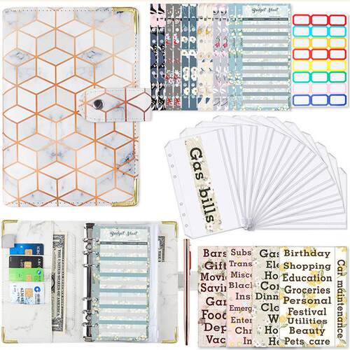 budget binder with 30pcs money organizer cash savings book