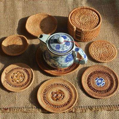 Placemat Pad Coasters Kitchen Table Mats rattan coaster