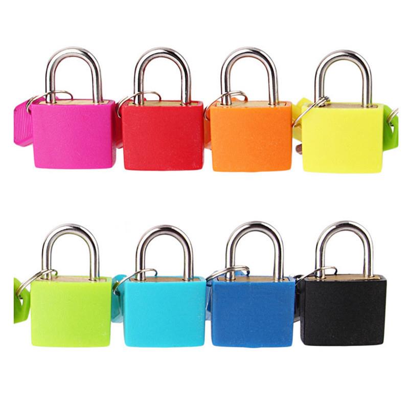 22MM colored plastic shell padlock, student backpack lock,