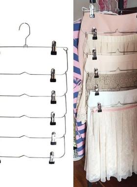 6 Layer Clothes Hangers Multilayer Skirt Trouser Hanger for