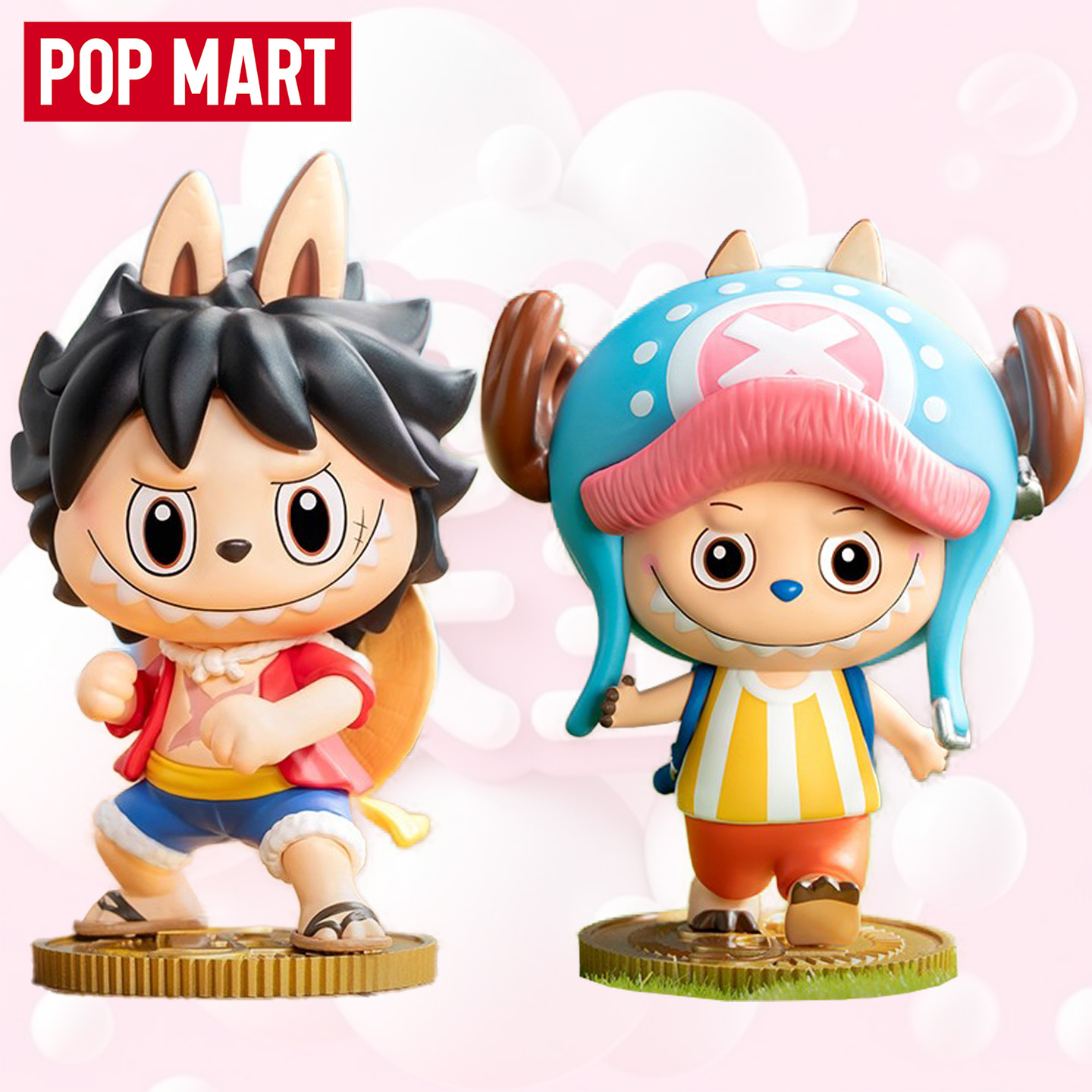 POPMART泡泡玛特THE MONSTERS×航海王系列手办盲盒LABUBU海贼王