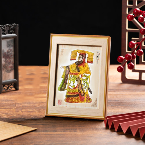 小白木皮影装饰画相框