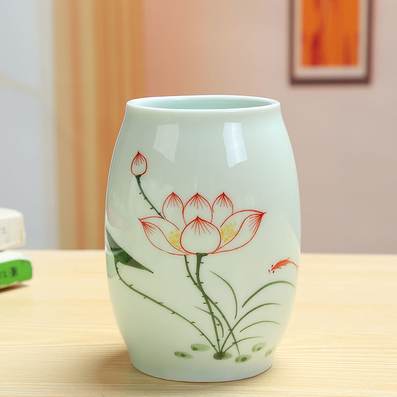 陶瓷白色无孔满天星干花铜钱草