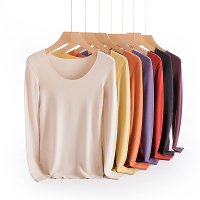 紧身秋衣低领双面德绒女内衣单件