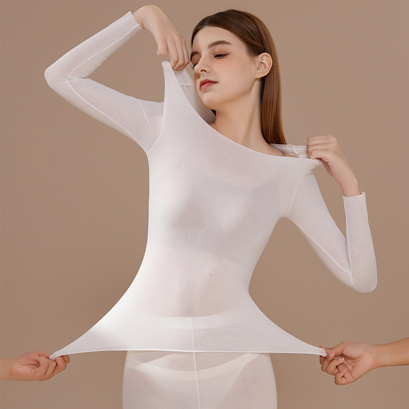 秋衣女薄款无痕肉色皮肤衣肌底衣低领隐形长袖T恤打底衫内搭春秋
