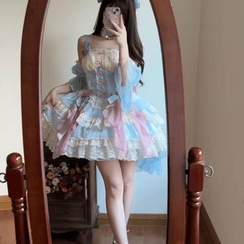 心动花悸优雅lolita公主裙桃兔兔