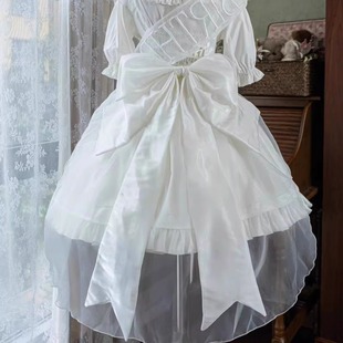 大拖尾纱 边夹 绶带 配件 拖尾纱 心之恋语 桃兔兔原创设计