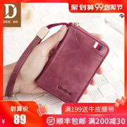 Dede new key bag nữ dây kéo da đa chức năng khóa thắt lưng túi key đa chức năng dung lượng lớn gói thẻ sáng tạo - Trường hợp chính