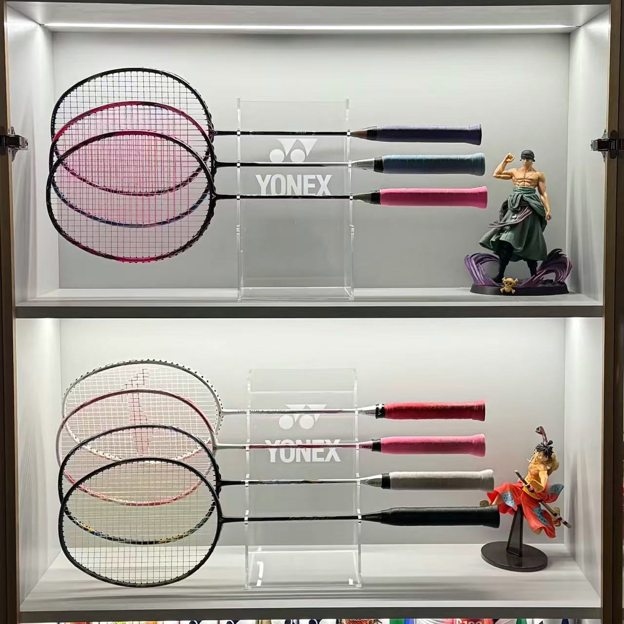 透明亚克力体育馆羽毛球拍底座