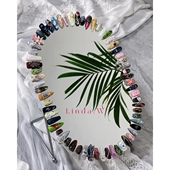 来玩啦 手工打法时间穿戴甲废片 美甲DIY改造镜子 外网超火 INS