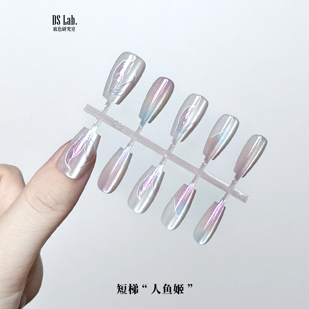 浮雕立体美甲穿戴甲原创设计