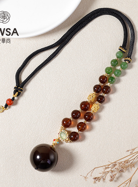 紫蜜大龙珠项链