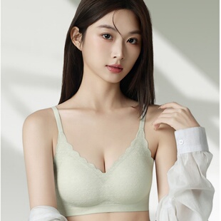 微妙少女723无钢圈无痕内衣女小胸聚拢蕾丝美背防下垂女士文胸722