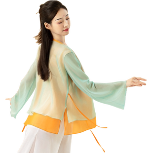 舞之恋古典舞纱衣成人中国舞舞蹈服女飘逸仙气上衣古风演出服装