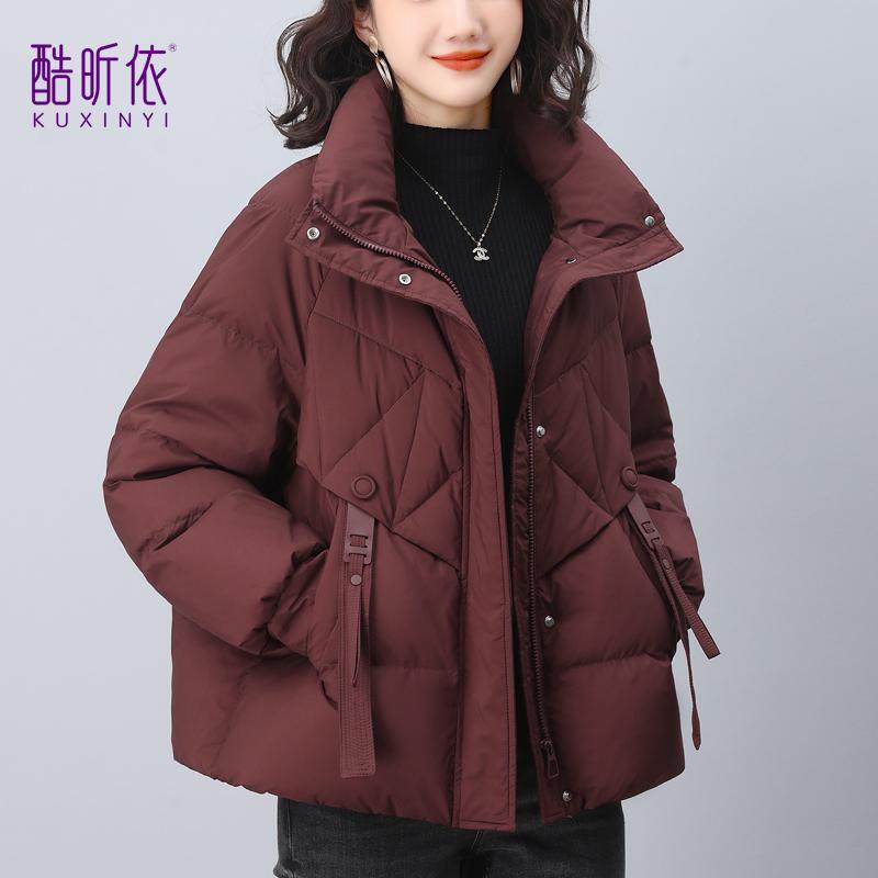 时尚短款小个子羽绒服女2025年冬装新款宽松洋气减龄加厚保暖外套,女装/女士精品,羽绒服,淘宝优惠券,粉丝福利购,淘宝优惠卷