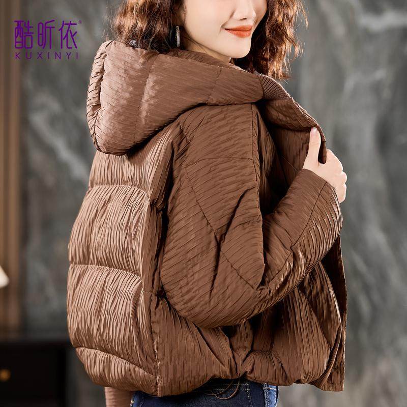 小个子时尚短款连帽羽绒服女2025年冬装新款洋气减龄加厚保暖外套,女装/女士精品,羽绒服,淘宝优惠券,粉丝福利购,淘宝优惠卷