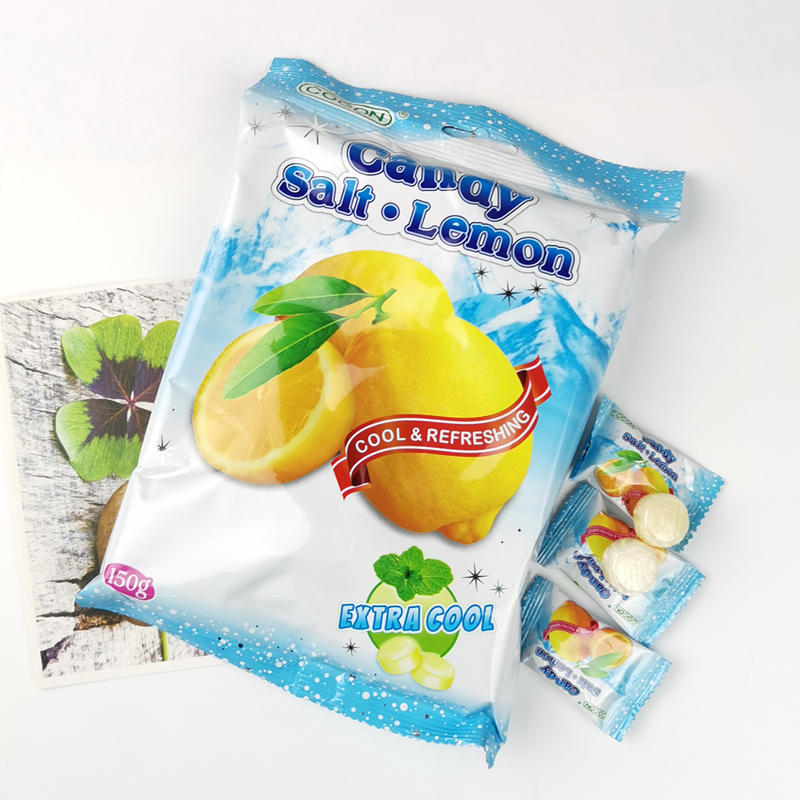 马来西亚进口薄荷咸柠檬糖超酸硬糖零食孕妇海盐润喉水果糖年货-封面