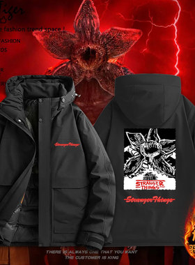 怪奇物语StrangerThings周边美剧冬季加厚棉服保暖学生外套上衣服