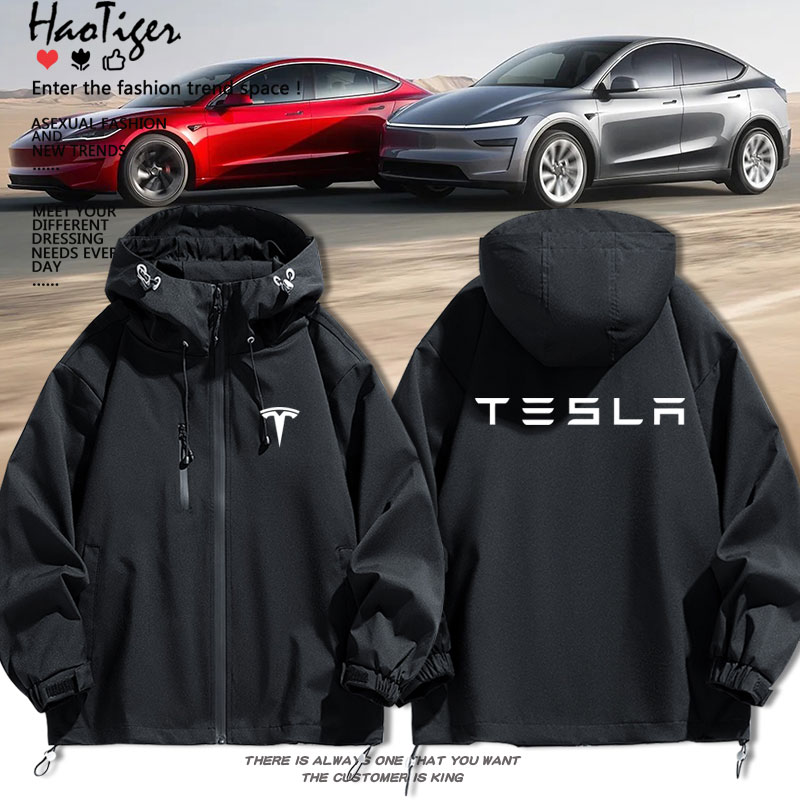 特斯拉4s店工装外套男防风保暖三合一冲锋衣Tesla工作服夹克衣服