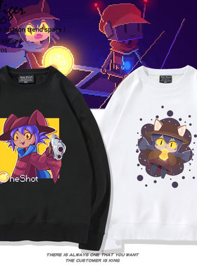 动漫游戏OneShot霓光Niko周边同款秋冬加绒卫衣男女外套学生上衣