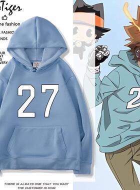 家庭教师REBORN杀手利泽田纲吉动漫周边同款cos连帽卫衣男女帽衫