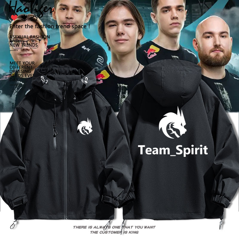Team Spirit绿龙csgo比赛dota2战队服夹克秋冬三合一冲锋衣外套
