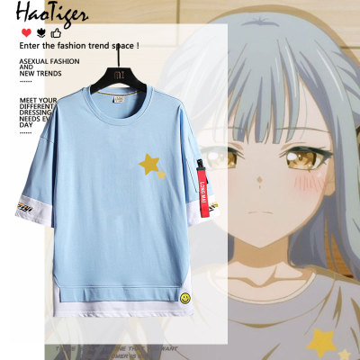 BanG Dream Ave Mujica丰川祥子三角初华同款夏季短袖T恤男女衣服