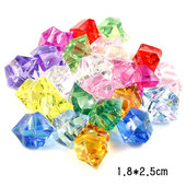 亚克力仿真冰块 滴胶手工diy材料 饰道具 透明彩色水晶石头 鱼缸装