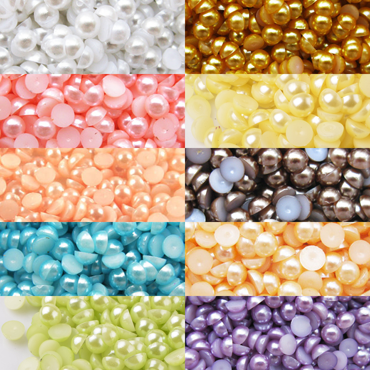 半圆材料包手机壳平底水钻散珠