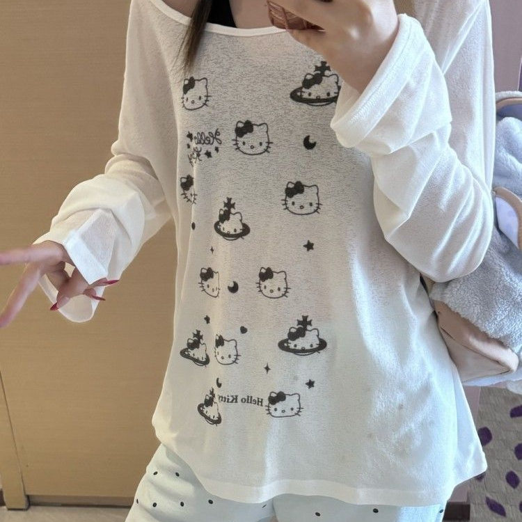 夏季日系可爱甜美kt罩衫甜辣上衣