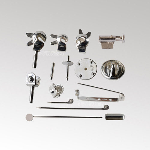 925银空托胸针配件半成品