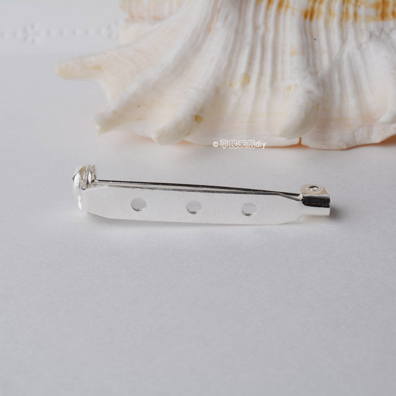 S  브로치 코사지 칼라 핀 가슴 팔 어깨 배지 스카프 안전 핀베이스 DIY 액세서리