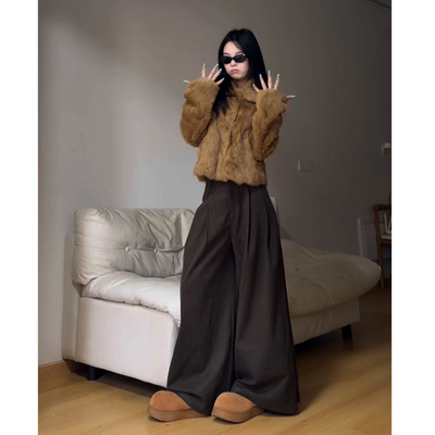 2026新款显瘦垂感阔腿裤女