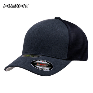 FLEXFIT潮牌卡车司机网帽硬顶鸭舌帽男士防晒遮阳帽网眼棒球帽子