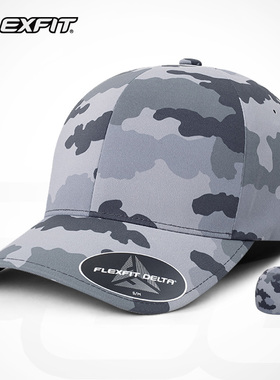 FLEXFIT DELTA美式迷彩鸭舌帽高尔夫户外运动网球防水遮阳棒球帽