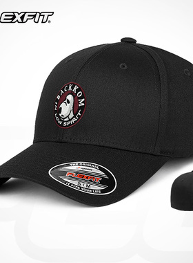 FLEXFIT贝肯熊联名款全封闭大头围硬顶棒球帽男女防晒深顶鸭舌帽