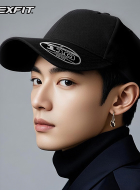 FLEXFIT 110系列男士运动弹力棒球帽户外防晒遮阳透气鸭舌帽子