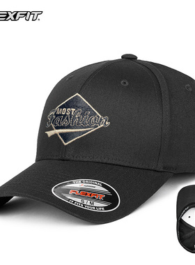 FLEXFIT美式深顶棒球帽男大头围防晒潮牌刺绣硬顶创意鸭舌帽女