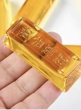 琉璃百福缸配件黄金鱼花生财神工艺品如意玻璃水晶鱼桌面摆件礼品