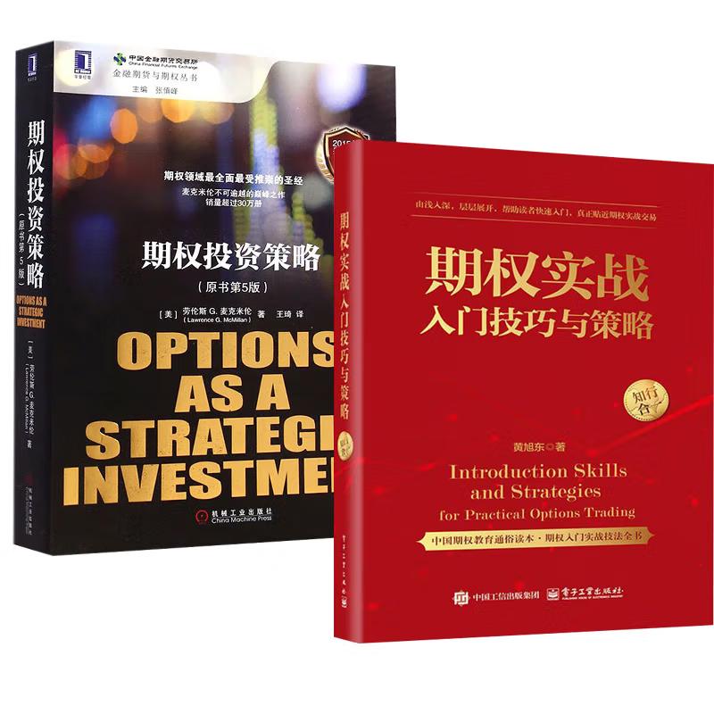 【全2册】期权实战入门技巧与策略 黄旭东+期权投资策略（原书第5版）投资理财经济学书籍