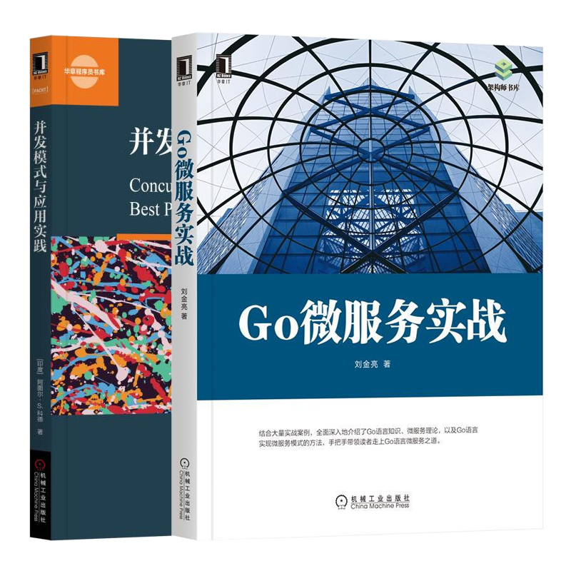 Go微服务实战+并发模式与应用实践线程池函数式并发模式actor模式技术详解 Go语言实现微服务模式的方法 Web编程书籍-封面