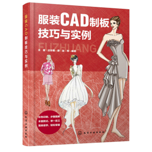 王京菊 谭融 化工社 服装 CAD打板专业知识服装 王健 CAD软件工具应用 CAD制板教程结构设计技法与制作书籍 CAD制板技巧与实例